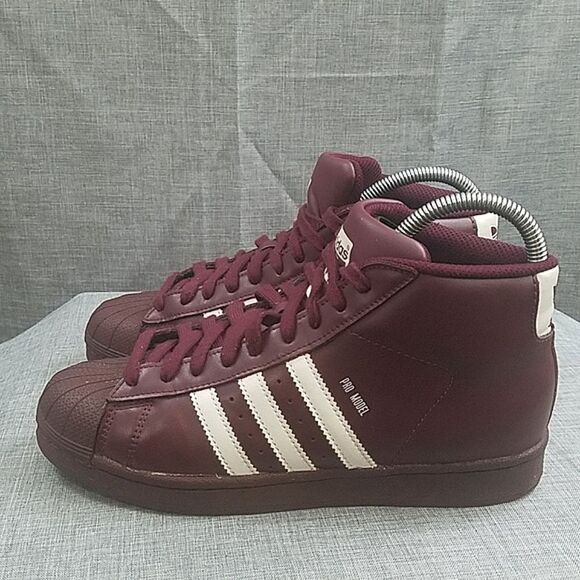Adidas pro model basketball retro classic burgundy white B39374 sz 5.5 main image 7